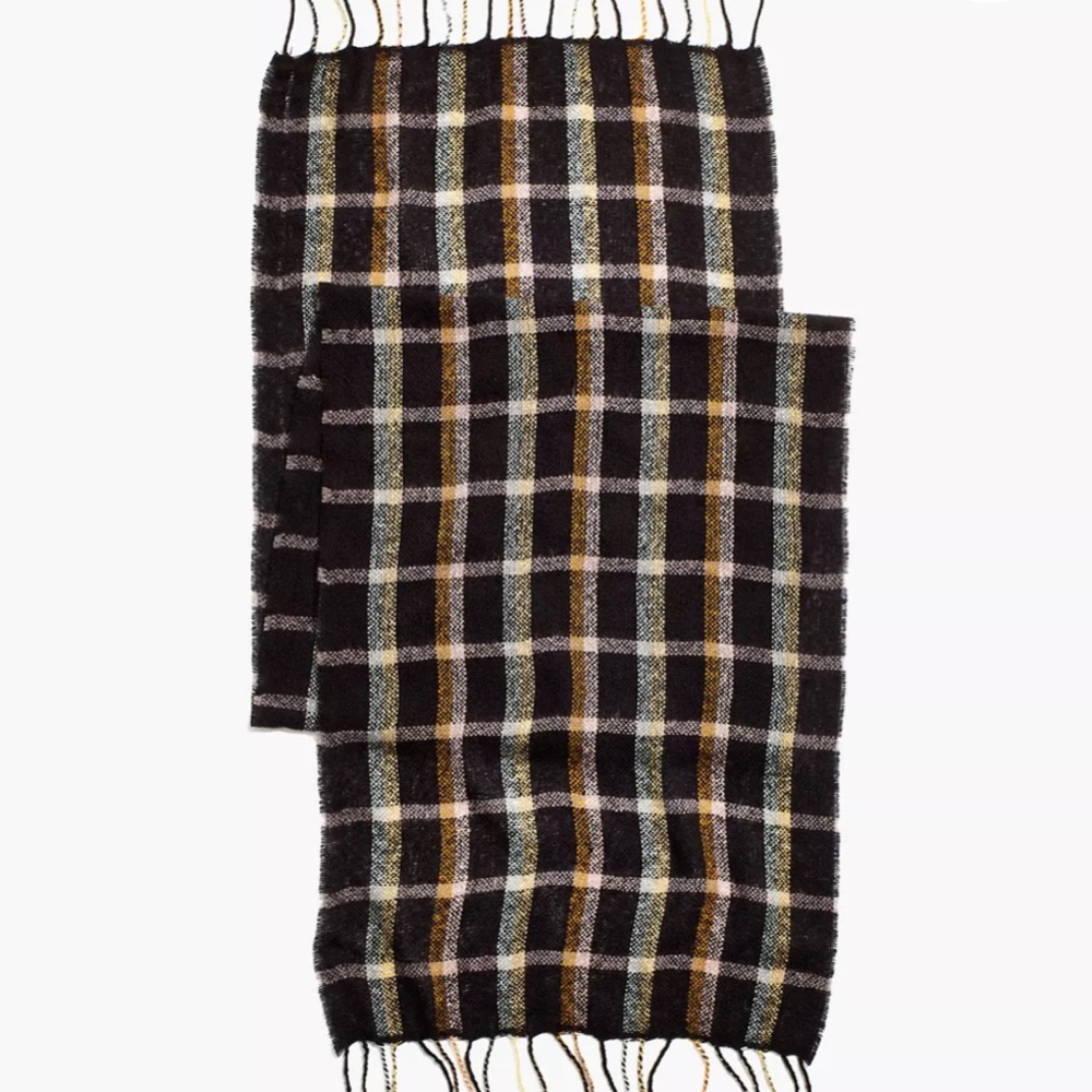 Madewell Gauzy Plaid Scarf